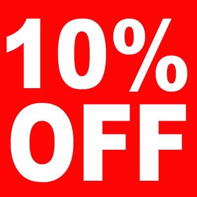 10% off 