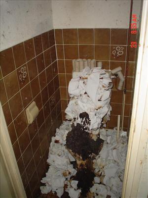 Des toilettes sales