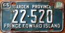 OLD PEI License Plate