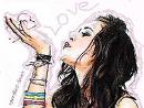 blow a kiss