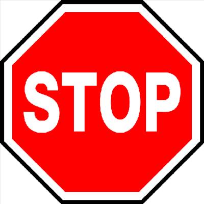 señal stop