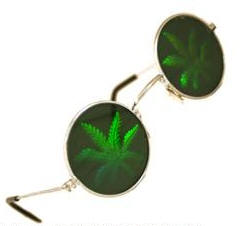 unas gafas de sol hippies