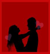 couple kissng