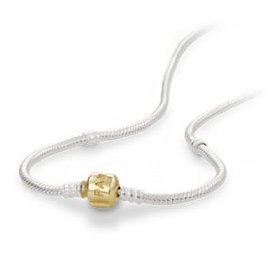 Pandora Silver/14ct Gold Bead Necklace - http://bit.ly/Find_It_Here