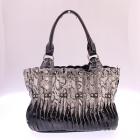 Black/White Snake Print Handbag