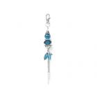 Turquoise & Silver Bag Charm