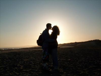 Baech Sunset Kiss