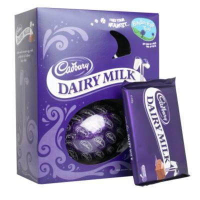 A King-size dairy milk easter egg.