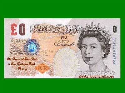 Zero Pound Bill