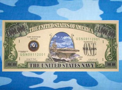 Aircraft Carrier Million Dollar Bill