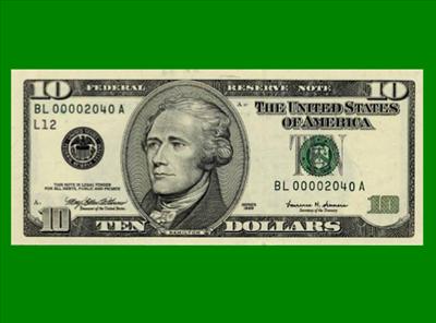 10 Dollar Bill