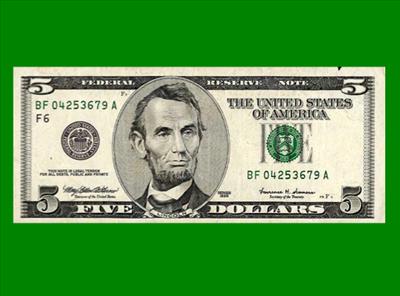 5 Dollar Bill