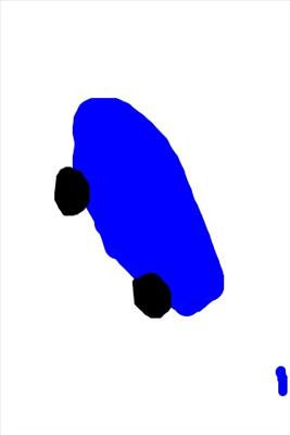 Blue skateboard