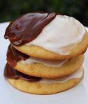 black and white cookies