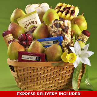 9-Star Sympathy Gift Basket with FREE Upgrade to Express Delivery