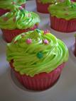 green cupcake