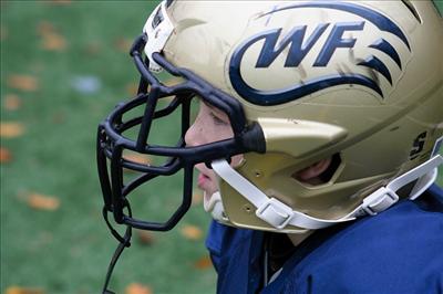 a football helmet