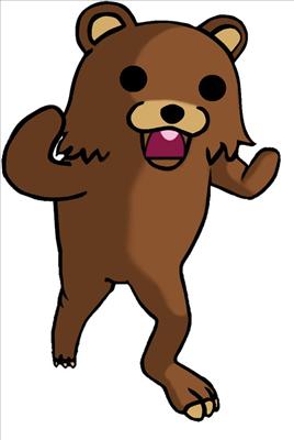 Un pedobear che saluta come uno scemo