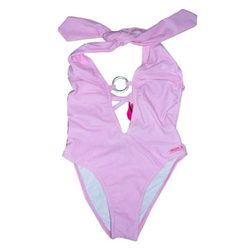 One Piece Pink Swimwear