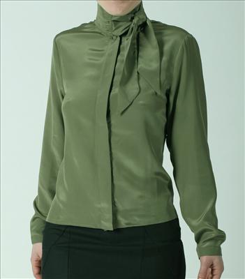 Silk Blouse with Tie