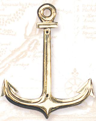 Brass Anchor Wall Plaque