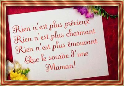 sourire d'une maman
