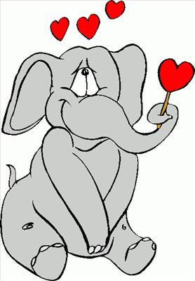 Elephant With Hearts