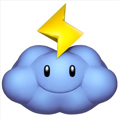Nuage d'eclair