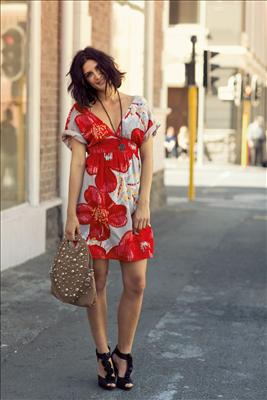 Women flower dress