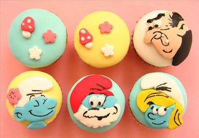 Smurf Cupcake