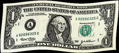 1 dollar bill