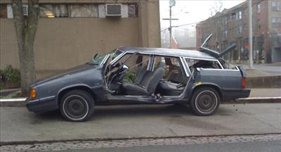 busted car