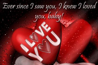 First Love ♥ Ever since I saw you, I knew I loved you baby