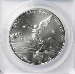 2010 MS70 ANACS Silver Mexico Libertad