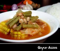 sayur asem (vegetable acid)