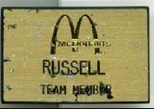 McDonalds Nametag