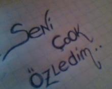 Seni çok özledim