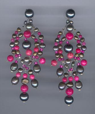 Wish you Luck Pink Couture earring
