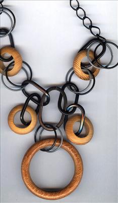 Wish you Luck Wood necklace