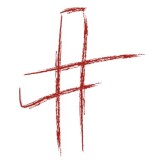 Red Brushstroke Cross