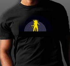 T-shirt luminosa Pioggia di luce