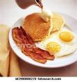 Pancake Platter with Eggs and Bacon