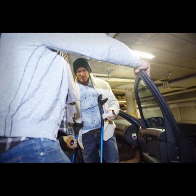 David Beckham Arrives for Surgery
