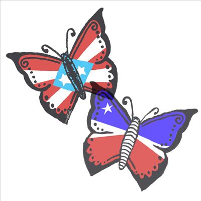 Dos Banderas mariposas