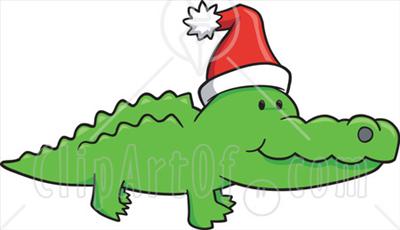 cute santagator