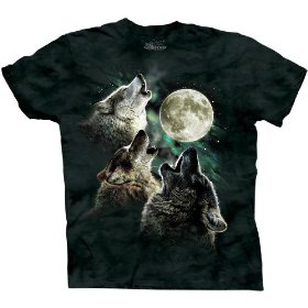 3 Wolves and a Moon T shirt