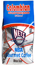 NEW JERSEY NETS NBA GOURMET COFFEE