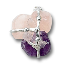 Love Gemstone Cluster Amulet