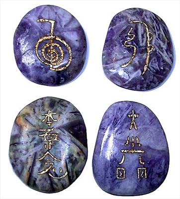 Sacred Reiki Charoite Power Stones