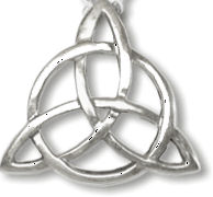 Blessed Be Inscribed Triquetra Pendant